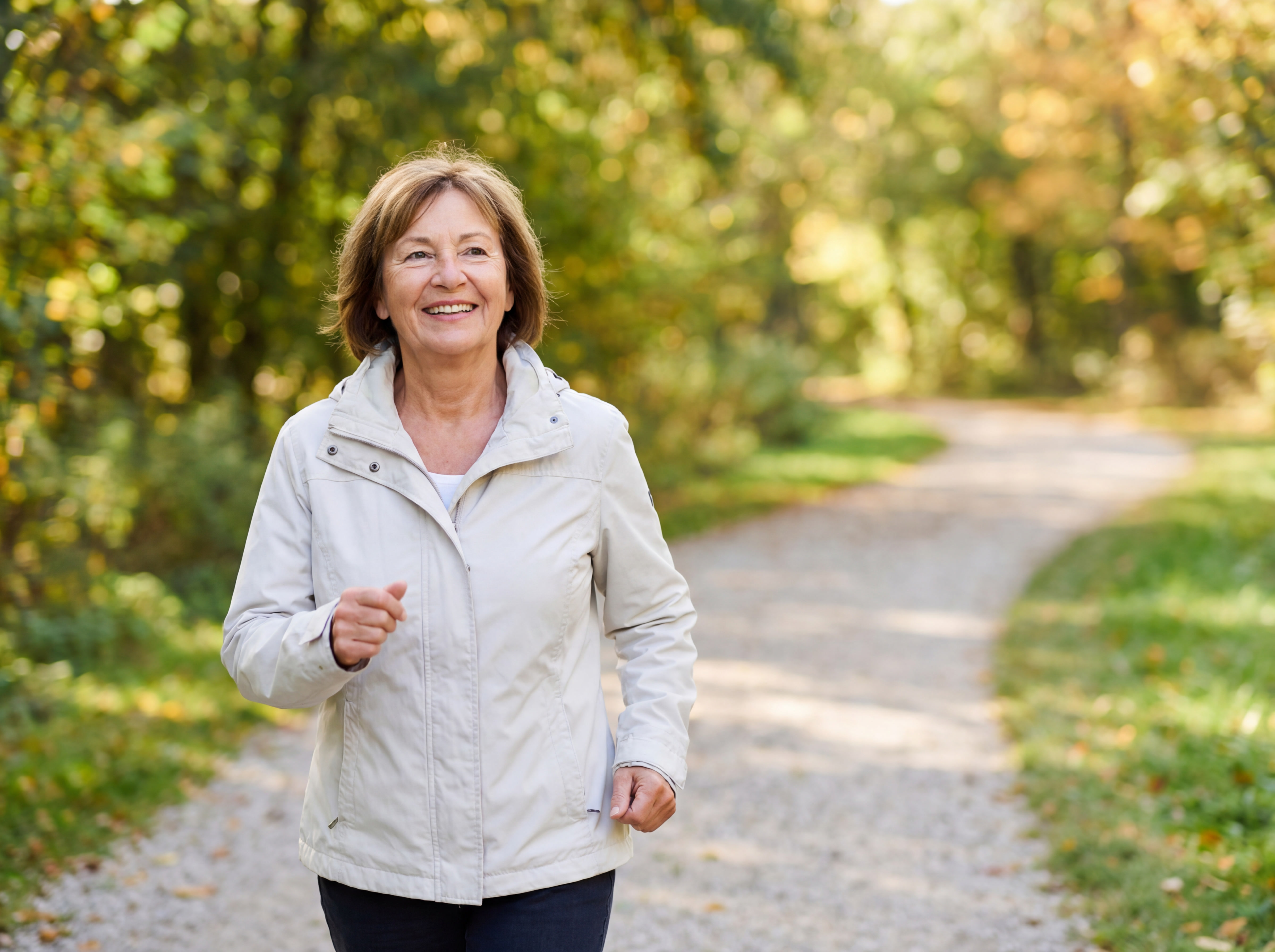 Active adult enjoying outdoor activities after successful joint replacement surgery